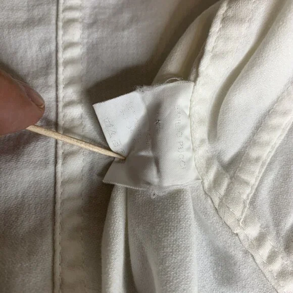 Emilio Pucci Firenze Jacket Womans Size 10 White Denim Stretch Made in Italy - Picture 14 of 15
